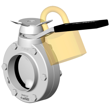 Manual butterfly valve DPX3 with lockable handle