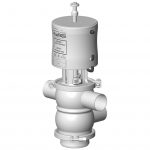 Mixproof valve VDCI-MC PFA with double indpendent plugs 02 body without breakaway actuator