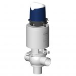 Shut-off valve DCX3 single sealing T body with Sorio control top